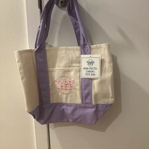 Purple and Cream Trader Joe’s Tote Bag